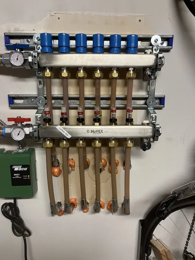 Plumber performing Gas Line Installation at a residential property in National Park